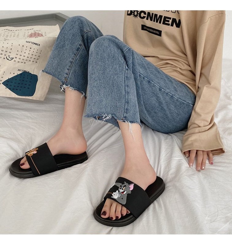 画像5: New men's Tom & Jerry slippers flip flops  soft bottom sandals slippers   プラットフォームトム＆ジェリーフリップフロップサンダルシャワーサンダル ビーチサンダル　ユニセックス男女兼用 (5)