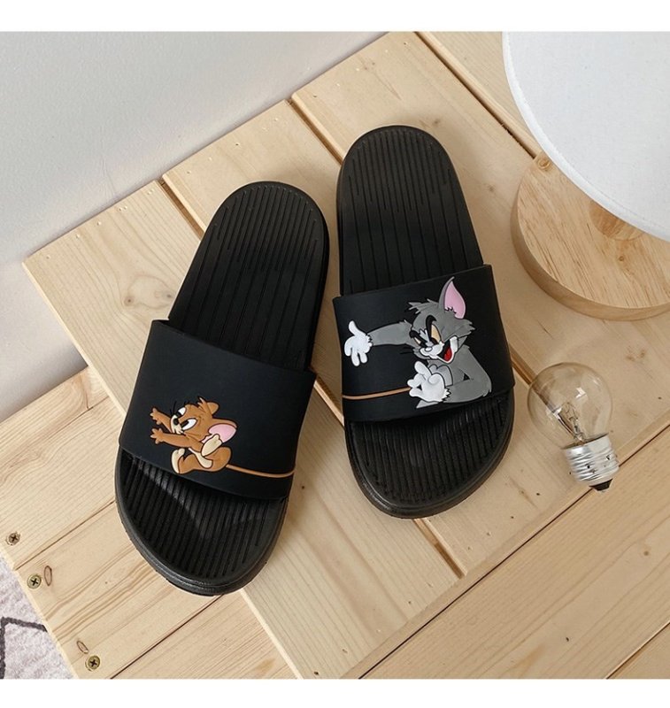 画像4: New men's Tom & Jerry slippers flip flops  soft bottom sandals slippers   プラットフォームトム＆ジェリーフリップフロップサンダルシャワーサンダル ビーチサンダル　ユニセックス男女兼用 (4)
