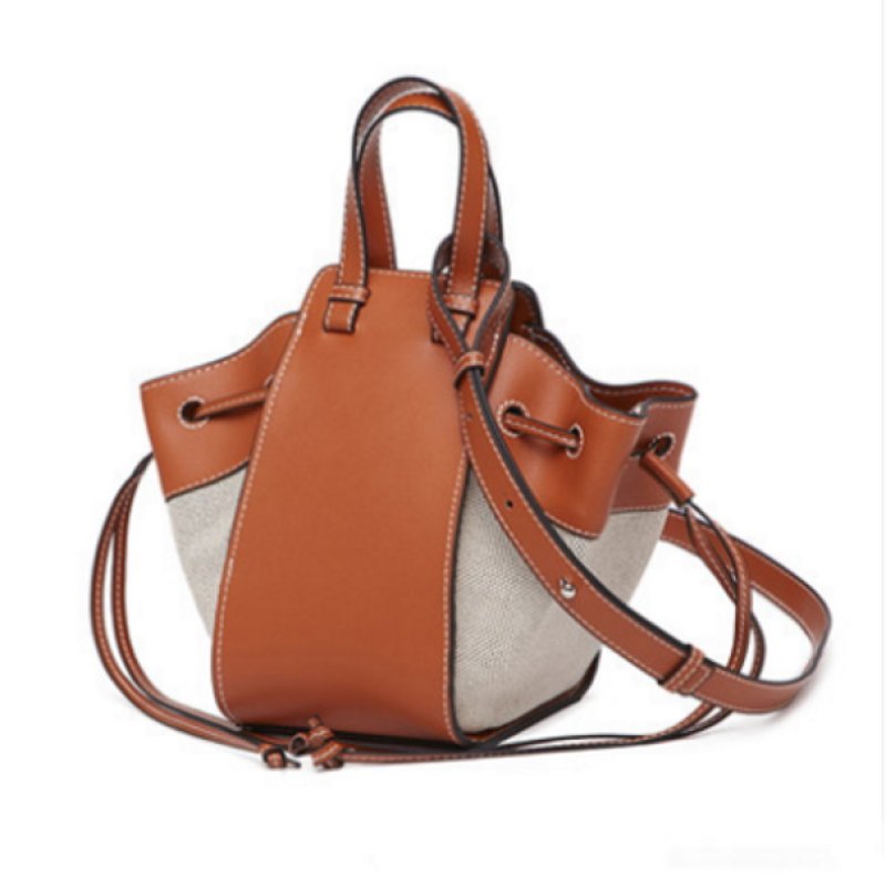 画像4: New drawstring bucket hammock bag tote shoulder 2way bag ハンモックバッグ 巾着バケツ型 ショルダー斜め掛け クロスボディー バック (4)