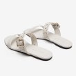 画像5: Women rivet decoration ladies flat sandals  slippers 　レザースタッズ付きフラットサンダル スリッパ (5)