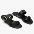 画像3: Women rivet decoration ladies flat sandals  slippers 　レザースタッズ付きフラットサンダル スリッパ (3)