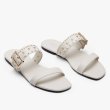 画像6: Women rivet decoration ladies flat sandals  slippers 　レザースタッズ付きフラットサンダル スリッパ (6)