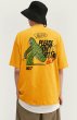 画像10: Men's cartoon printed t-shirt  loose tshirt   オーバーサイズ ユニセックス 男女兼用アニメサボテンプリント 半袖Tシャツ (10)