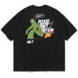 画像5: Men's cartoon printed t-shirt  loose tshirt   オーバーサイズ ユニセックス 男女兼用アニメサボテンプリント 半袖Tシャツ (5)