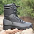 画像9: men's breathable zipper combat boots  high-top tactical boots desert hiking boots　通気性ジッパーレースアップコンバットハイカットブーツ (9)