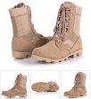 画像5: men's breathable zipper combat boots  high-top tactical boots desert hiking boots　通気性ジッパーレースアップコンバットハイカットブーツ (5)