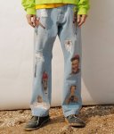 画像4: Unisex Men's GRAPHIC FILM DENIM PANTS　ユニセックス 男女兼用グラフィックデニムパンツ (4)