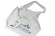 画像2: cotton and linen shoulder  eco bag shopping bag　スマイルプリントコットンショルダーエコバッグトート バック (2)
