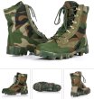 画像7: men's breathable zipper combat boots  high-top tactical boots desert hiking boots　通気性ジッパーレースアップコンバットハイカットブーツ (7)