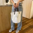 画像4: Canvas bucket type tote eco bag　スマイル ドットプリントバケットトートエコバッグ (4)