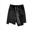 画像1: Unisex Men's  Irregular loose casual sports shorts  five-point pants half shorts pants ユニセックス 男女兼用スウェットiイレギュラーハーフショートパンツ (1)