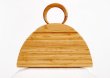 画像5: Woman’s Beach holiday idyllic style woven bag retro hand bamboo　アートポータブル折りたたみ竹バンブーバッグ シェルバスケットバッグトートバック (5)