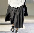 画像2: Men's Pleated Wide Leg Casual Trousers Cropped Culottes Pants Stage Show メンズ 男女兼用 プリーツ 9分丈 パンツ キュロット ワイドパンツ (2)