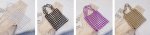 画像11: crown beaded handmade large capacity tote bag shoulder bag  shopping bag　ハンドメイドクラウンビーズショルダートート エコバッグ (11)