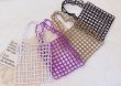 画像10: crown beaded handmade large capacity tote bag shoulder bag  shopping bag　ハンドメイドクラウンビーズショルダートート エコバッグ (10)