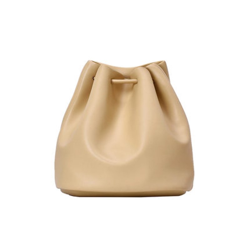 画像3: Woman’s Drawstring MIni Small Bucket bag レザースモール ポシェット バケット バック　ショルダーバック (3)