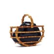 画像2: Woman’s Bamboo Round handmade tassel handbags bag バンブー 竹 丸形 タッセル付レトロバケットトートカゴ　籠　かごトートバック (2)