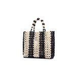 画像4: Woman’s classic hand beaded bag   ビーズレトロクラフトトートバック (4)