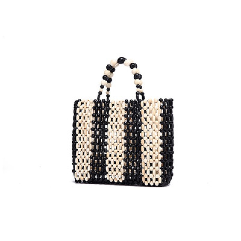 画像4: Woman’s classic hand beaded bag   ビーズレトロクラフトトートバック (4)