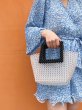 画像3: Women's  hand-woven beaded  Tote Bag 　フレンチビーズハンドメイド トートバッグ (3)