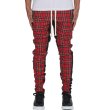 画像3: Men's plaid trend color matching slim pants メンズ 男女兼用 チェック柄トレンドカラーマッチングスリムパンツ (3)