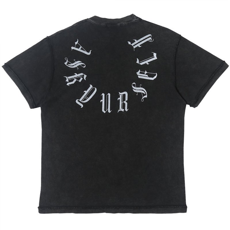 画像7: Men's Unisex  Vintage high street reverse wear short-sleeved washed and worn oversized loose retro T-shirt  ユニセックス 男女兼用ヴィンテージハイストリートリバースウォッシュド半袖Tシャツ (7)