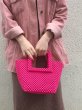 画像4: Women's  hand-woven beaded  Tote Bag 　フレンチビーズハンドメイド トートバッグ (4)