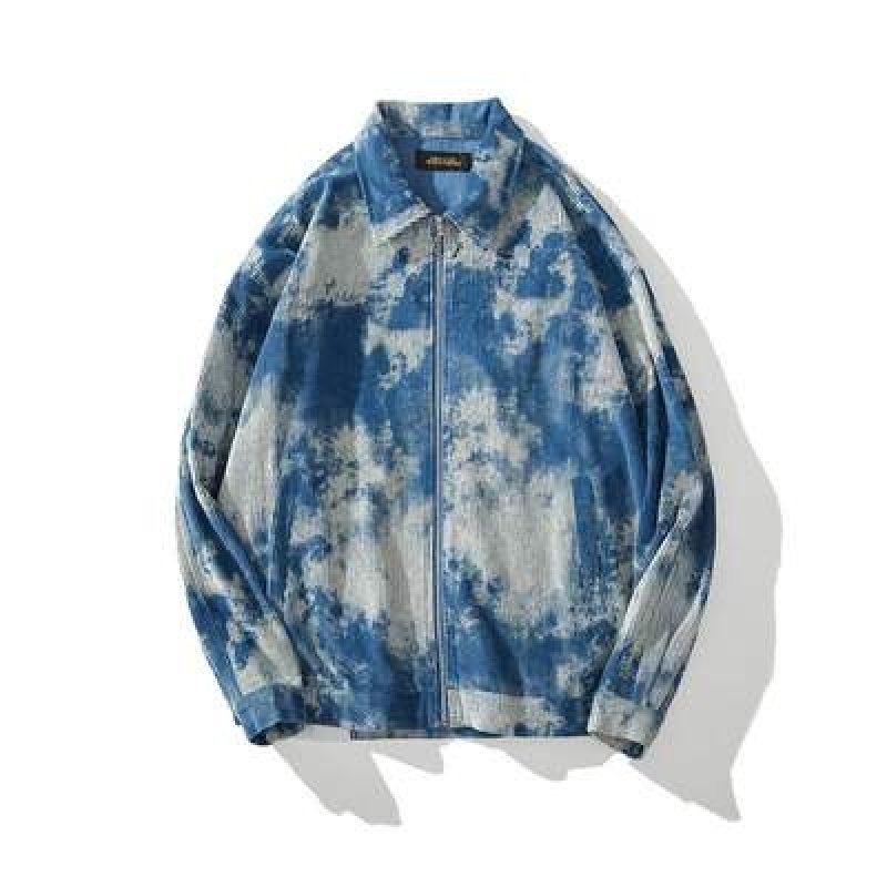 画像4:  lazy bear print loose corduroy jacket  men and women loose  jacket 　レイジーベアプリントルーズコーデュロイジャケットオーバーサイズジャケットユニセッ クス男女兼用 (4)