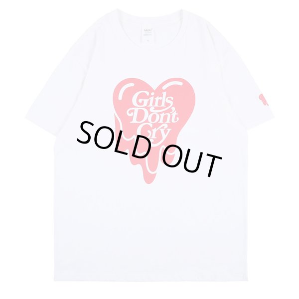 画像1: Men's Unisex GIRLS DONT CRY Love Dissolve  Loose T-shirt ユニセックス 男女兼用半袖ラブディゾルブTシャツ (1)
