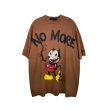 画像3: Men's Unisex Spoof cartoon Mickey print  Loose T-shirt ユニセックス 男女兼用ミッキープリントオーバーサイズ半袖Tシャツ (3)