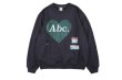 画像8: Men's Unisex love ABC letters round neck loose sweater　ユニセックス 男女兼用ABCハートロゴスウェットシャツ　トレーナー (8)