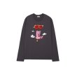 画像2: Men's Unisex loving bear  Loose T-shirt ユニセックス 男女兼用ラビングベアプリントオーバーサイズ長袖Tシャツ (2)