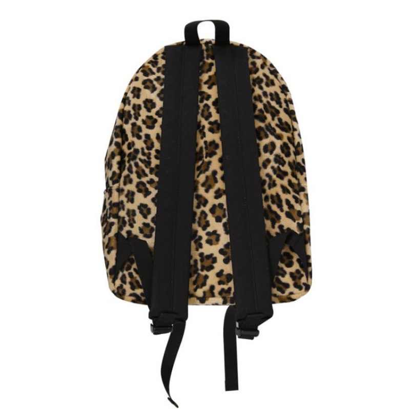 画像6: Women's  leopard canvas all-match trendy  backpack Tote shoulder Bag  レオパード ヒョウ柄バックパックショルダートートバッグ男女兼用 (6)