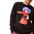 画像2: Men's Unisex  magical girl print long-sleeved round neck plus velvet sweater   ユニセックス 男女兼用マジカルガールプリントオーバーサイズ長袖スウェット　トレーナー (2)