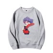 画像9: Men's Unisex  magical girl print long-sleeved round neck plus velvet sweater   ユニセックス 男女兼用マジカルガールプリントオーバーサイズ長袖スウェット　トレーナー (9)