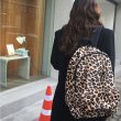 画像4: Women's  leopard canvas all-match trendy  backpack Tote shoulder Bag 　レオパード　ヒョウ柄バックパックショルダートートバッグ男女兼用 (4)