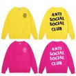 画像8: Men's Unisex  Anti Social Social Club ASSC joint sweater   ユニセックス 男女兼用ASSCロゴオーバーサイズ長袖スウェット　トレーナー (8)