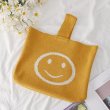 画像8: Women's   wool cute smiling face handbag Tote Bag 　スマイルニコちゃん トート　エコバッグ (8)