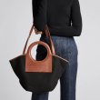 画像11: round handle stitching tote shoulder Bag 　ラウンドハンドルステッチトートショルダーハンドバッグ 男女兼用　エコバック (11)