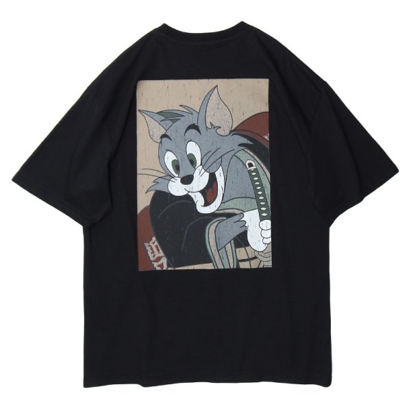 画像1: Men's Unisex  Men's TOM &JERRY  SENSELESS cartoon anime tshirt ユニセックス 男女兼用センスレストム＆ジェリーオーバーサイズ半袖Tシャツ (1)