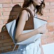 画像4: round handle stitching tote shoulder Bag 　ラウンドハンドルステッチトートショルダーハンドバッグ 男女兼用　エコバック (4)