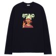 画像1: Men's Unisex American hip-hop dark style long-sleeved T-shirt  oversize pullover sweater   ユニセックス 男女兼用ダークスタイルオーバーサイズ長袖Tシャツ (1)