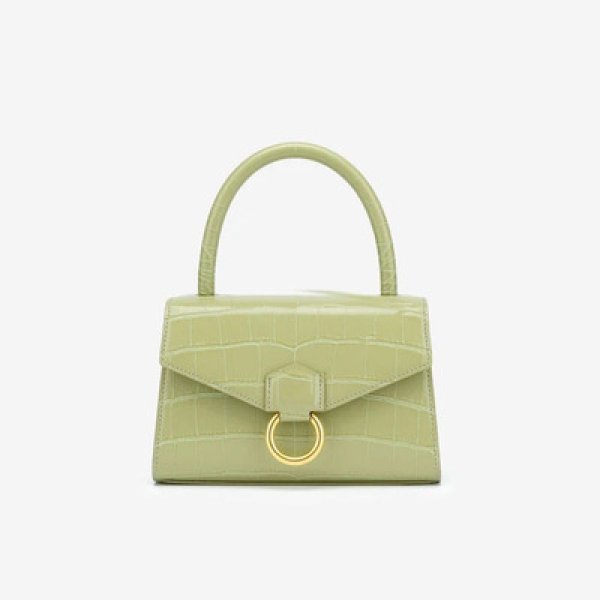 画像3:  portable messenger shoulder  tote Pochette bag クロコ柄ポータブルチェーントートショルダーハンドバッグ 　 (3)