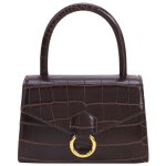 画像1:  portable messenger shoulder  tote Pochette bag クロコ柄ポータブルチェーントートショルダーハンドバッグ 　 (1)