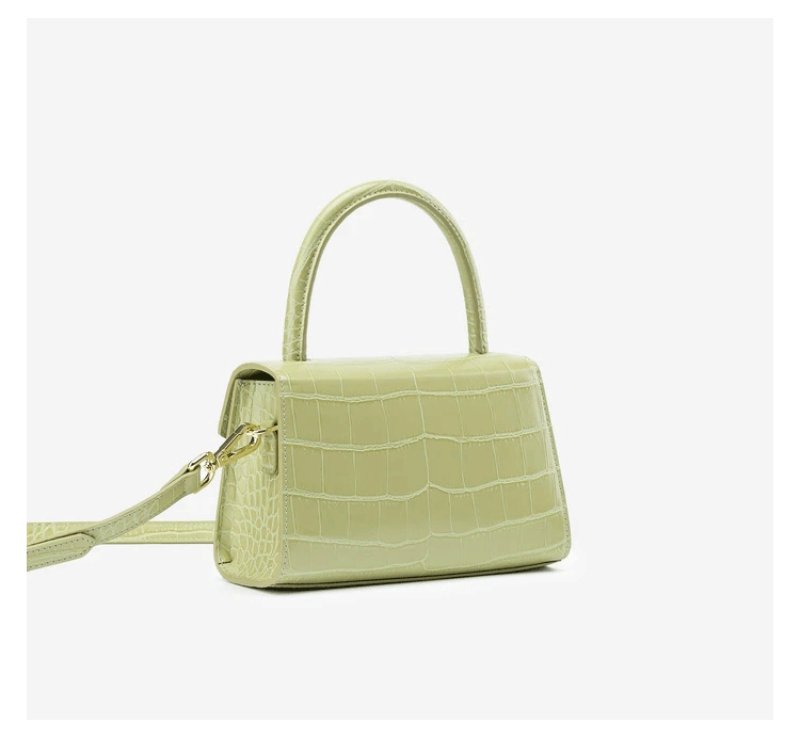 画像17:  portable messenger shoulder  tote Pochette bag クロコ柄ポータブルチェーントートショルダーハンドバッグ 　 (17)