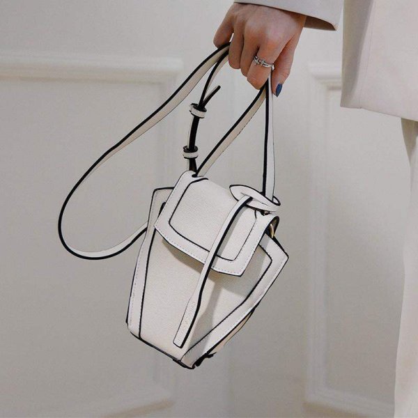 画像3: Canvas crossbody bag shoulder  tote  bag キャンバスクロスボディバッグトートショルダーハンドバッグ 　 (3)