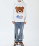 画像3: Men's Unisex  Fluffy bear hooded pullover sweater   ユニセックス 男女兼用モコモコふわふわベアー熊オーバーサイズ長袖フーディー　パーカー　スウェット　トレーナー (3)