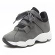 画像3: Women's Chunky Sole Lace Up   Sneakers チャンキーソール 厚底 レースアップスニーカー (3)