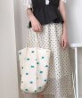 画像4: flower canvas super fire shoulder bag   eco bag shopping bag　フラワーラージサイズショルダーエコ トート ショッピング バック (4)