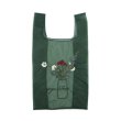 画像9: rganza embroidery fairy bag  eco bag shopping bag　オーガンジーフラワー刺繍付きショルダーエコ トート ショッピング バック (9)